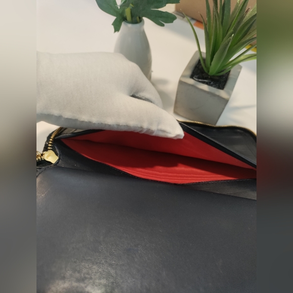 Dior Navy Blue Zip round wallet Cannage - Picture 12 of 14